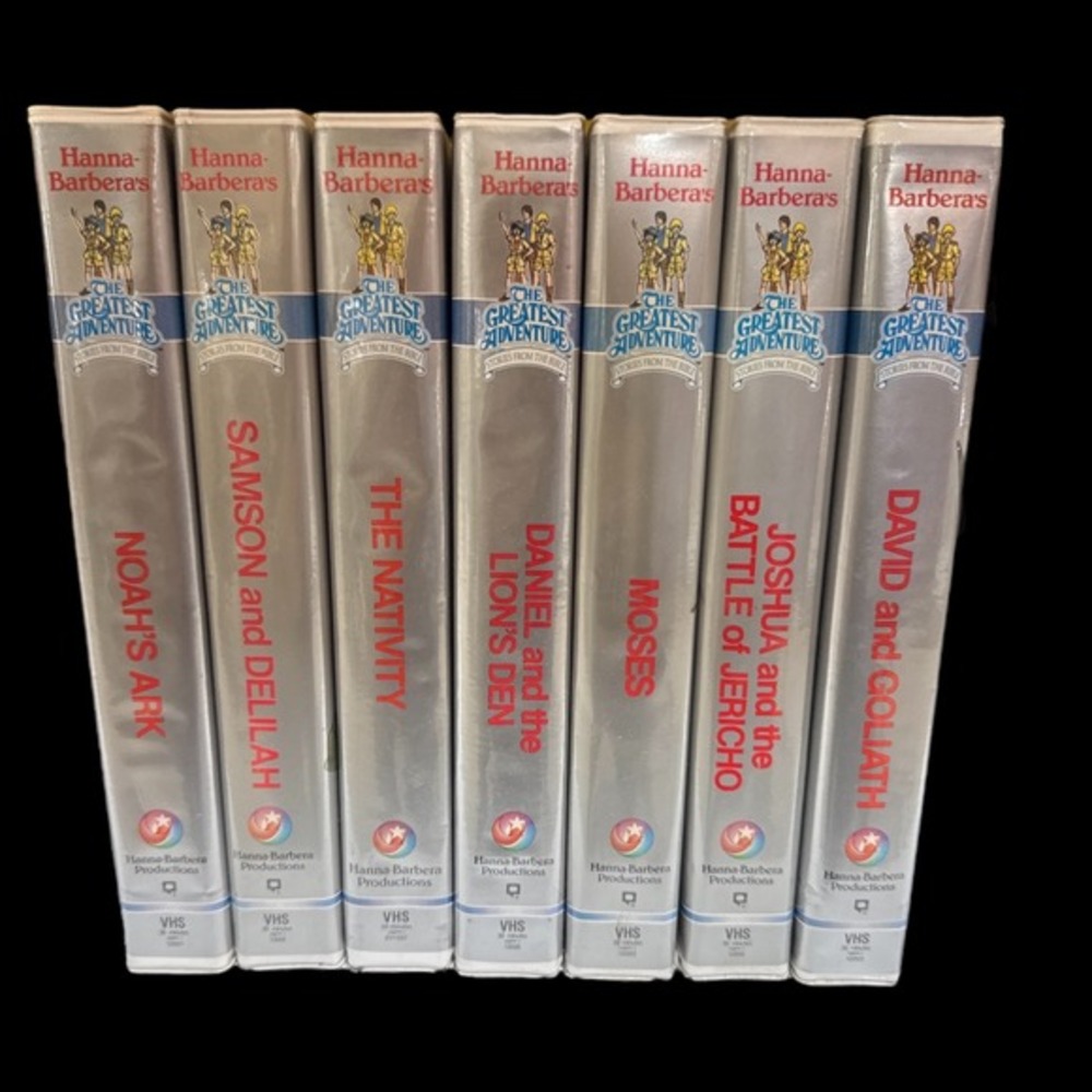 Hanna Barbera The Greatest Adventure Stories From the‎ Bible VHS Lot 7 Tapes